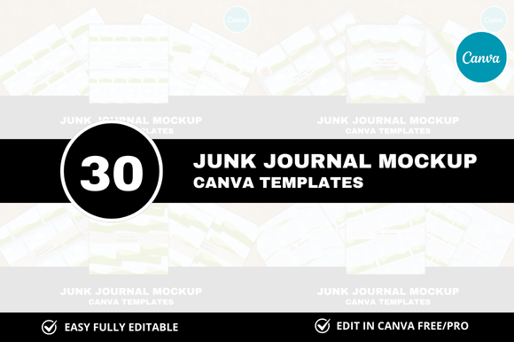 30 Junk Journal Printables Bundle