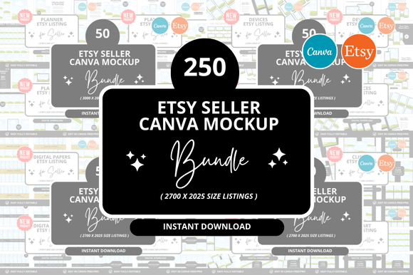300 Etsy Listings Mockup Bundle: A Practical Tool for Efficient Product Presentation