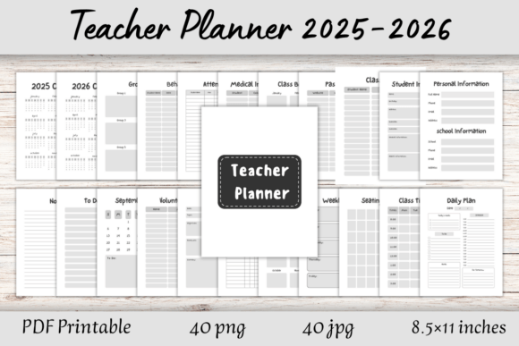 Black and White Teacher Planner: A Practical Companion for Real Classrooms