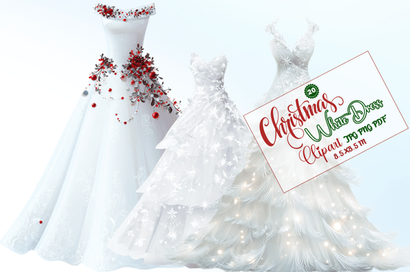 Christmas White Dress Clipart: Creative Ideas