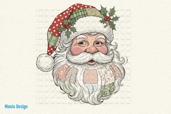 Crafting a Patchwork Santa Claus Head Illustration: Artistry, Technique, and Creative Possibilities