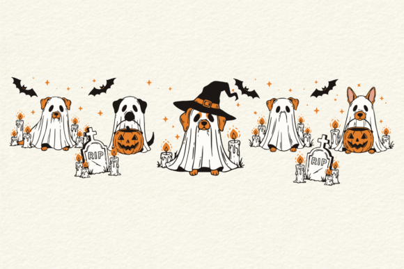 Cute Ghost Dogs Halloween PNG: A Strategic Asset for Seasonal Marketing and Creative Projects