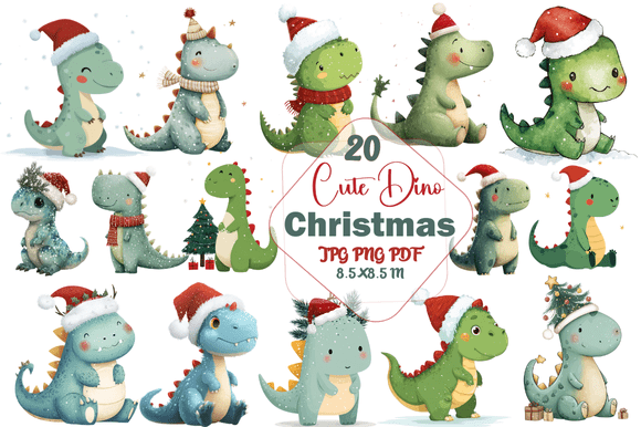 Evaluating Cute Dino Christmas Clipart as a Seasonal Design Resource
