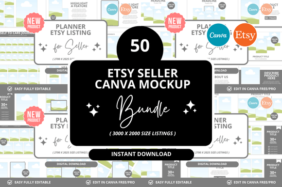 Evaluating the 50 Planner Etsy Listings Mockup