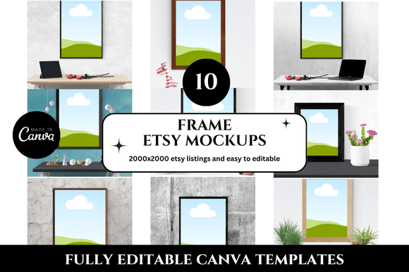 How Frame Etsy Listings Mockup Transforms Your Shop's Visual Appeal