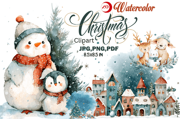 How Watercolor Christmas Clipart Fits Into Your Creative Workflow