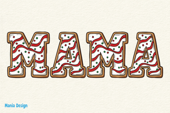 Mama Gingerbread Christmas Cookie PNG: A Practical Design Asset for Holiday Projects