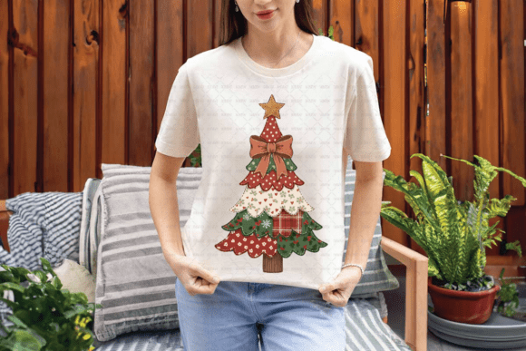 Patchwork Christmas Tree PNG: Smart Design Shortcut