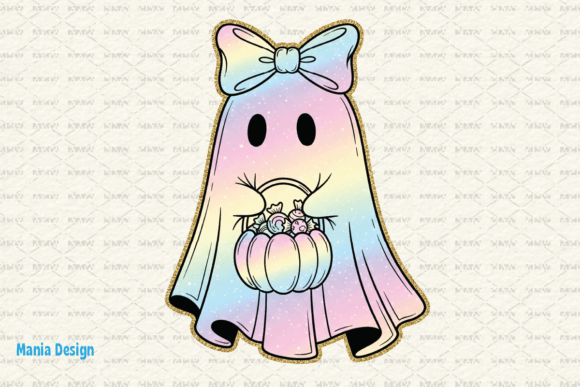 Retro Neon Pastel Ghost Halloween PNG: A Creative Shortcut for Seasonal Design