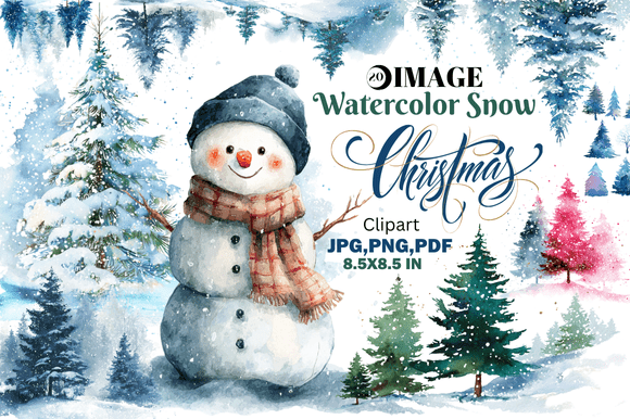 Watercolor Snow Christmas Clipart: A Practical Assessment for Creative Professionals