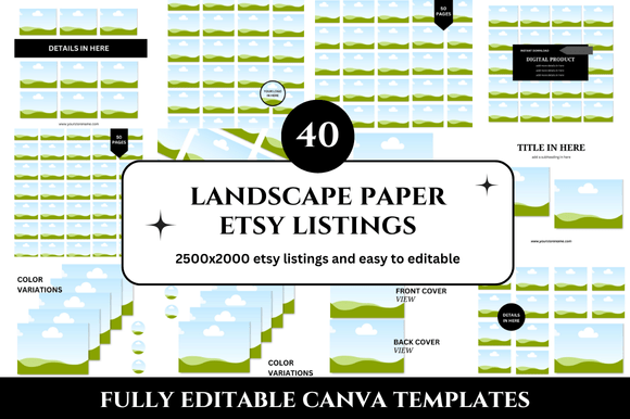 Why a 40 Landscape Papers Etsy Listings Mockup Transforms Your Shop Presentation